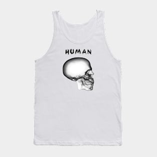 Human Skull - Black Tank Top